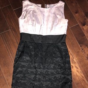 Lace and satin dress